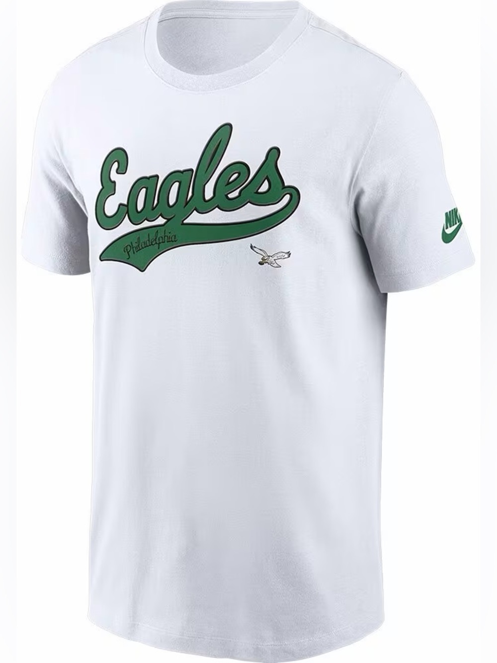 Nike Philadelphia Eagles White Rewind Essential Cotton T-Shirt Size XL